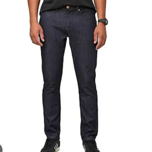 DU/ER Heritage Rinse L2X Relaxed Taper Jeans Mens Size 36 / 30 Dark Wash Denim - Picture 15 of 15